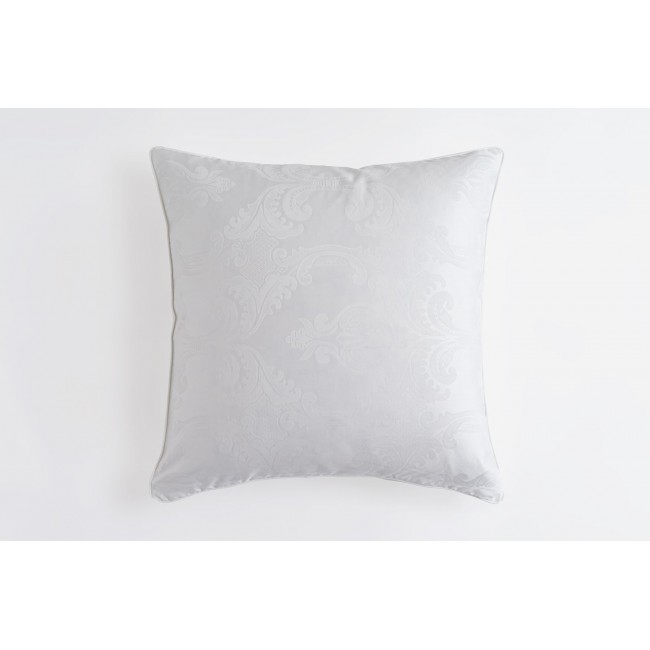 Подушка-думочка "СИЯНИЕ" белый жаккард 50x50, GERMAN GRASS