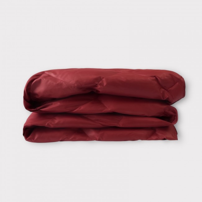 Дорожный плед-пончо пуховый марсала 130x170, GERMAN GRASS