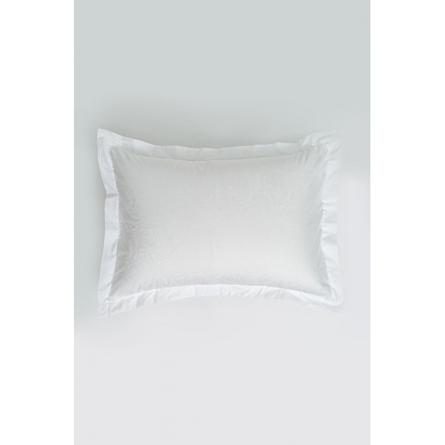 Наволочки "ПАЛЛАДА" белый жаккард. Узор «Пейсли» 50x70 (2шт), GERMAN GRASS Наволочки "ПАЛЛАДА" белый жаккард. Узор «Пейсли» 50x70 (2шт), GERMAN GRASS