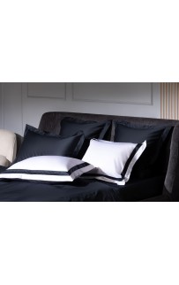 Наволочки с широкой отделкой хлопок "АЛЛЮР" альпийский черный оникс 50x70 (2шт), GERMAN GRASS