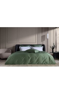 Наволочки с широкой отделкой "АЛЛЮР" альпийский хвойный зеленый 50x70 (2шт)