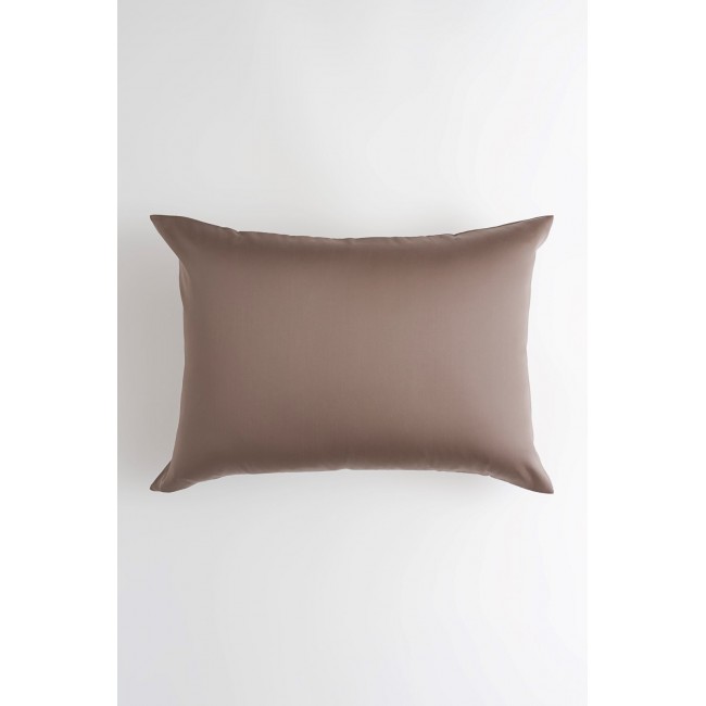 Наволочки тенсель "БРИЛЛИАНТ" коричневый 50x70 (2шт), GERMAN GRASS