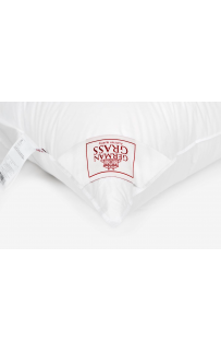 Подушка пух перо "3 ЗВЕЗДЫ" в 100% хлопке упругая 60x60, GERMAN GRASS