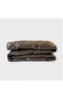Дорожный плед-пончо пуховый Travel Cape Plaid Grass  Milk Chocolate 130х170
