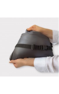 Дорожный плед-пончо пуховый Travel Cape Plaid Grass  Graphite  130х170