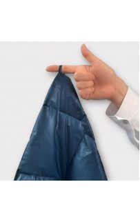 Дорожный плед-пончо пуховый Travel Cape Plaid Grass  INDIGO 130х170
