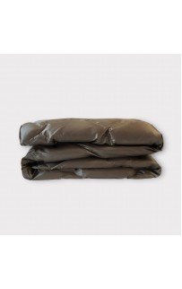 Дорожный плед-пончо пуховый Travel Cape Plaid Grass  Milk Chocolate 130х170