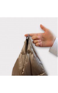 Дорожный плед-пончо пуховый Travel Cape Plaid Grass  Milk Chocolate 130х170