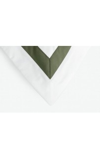 Наволочки с широкой отделкой "АЛЛЮР" альпийский хвойный зеленый 50x70 (2шт)