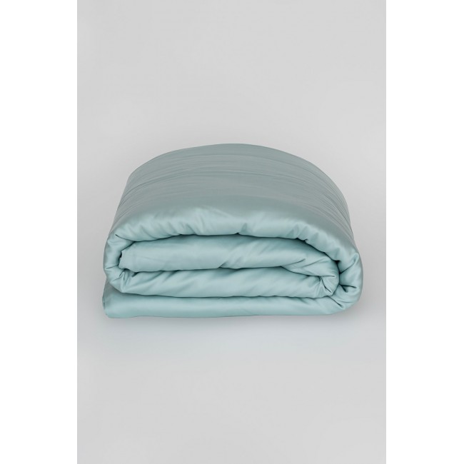 Пододеяльник тенсель "БРИЛЛИАНТ" бирюзовый 140x205, GERMAN GRASS