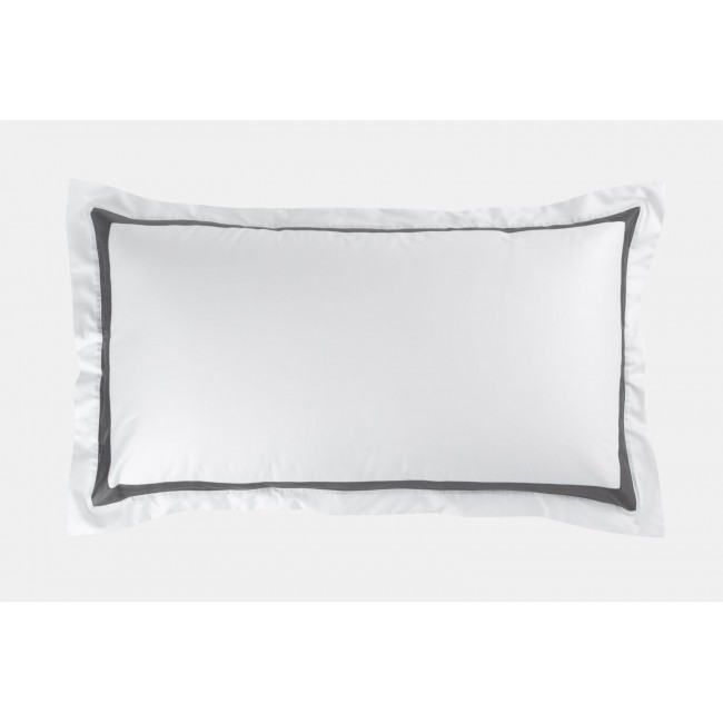 Наволочки с широкой отделкой "АЛЛЮР" альпийский графит 50х90 (2шт), GERMAN GRASS