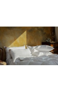 Подушка пуховая "ПРИССЕЛЬ" в жаккардовом хлопковом сатине, средняя 50x90, GERMAN GRASS