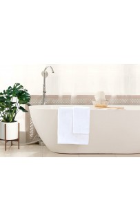 Полотенце махровое хлопковое "БАЛАНС" белое 50x90, GERMAN GRASS