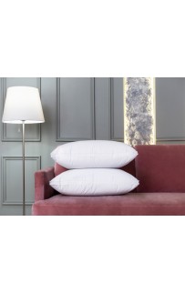 FD-1210 Подушка пуховая "ВЕЙТ" высокая в хлопковом сатине, средняя 50x70, GERMAN GRASS