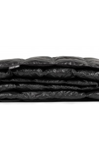 Дорожный плед-пончо пуховый черный 130x170, GERMAN GRASS