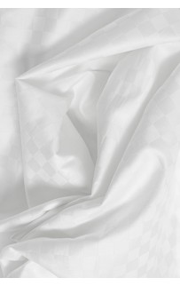 SH200 Постельное белье "ПАЛЛАДА" белый жаккард. Узор "Клетка" Евро, GERMAN GRASS