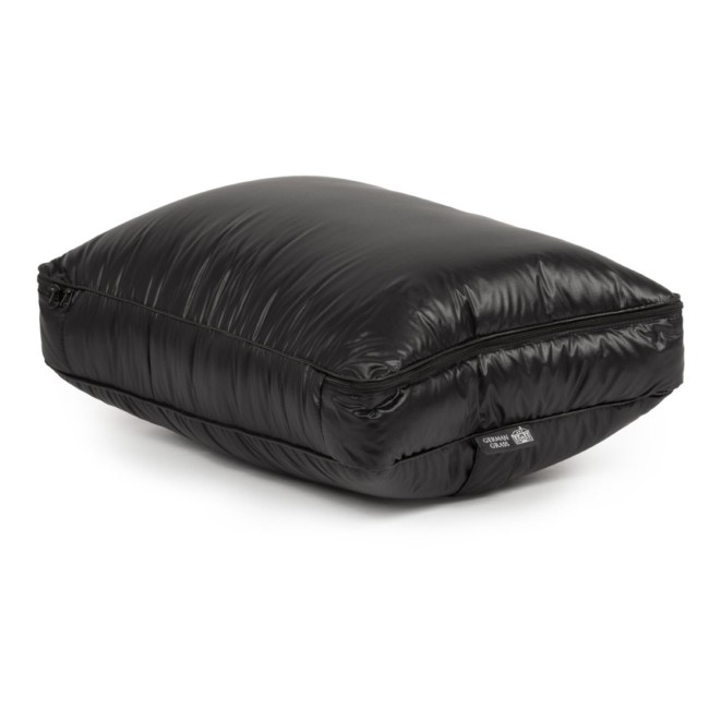 Дорожный плед-подушка пуховый черный 140x200, GERMAN GRASS