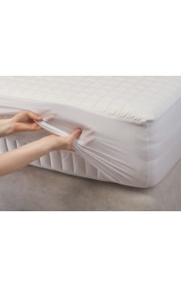 Наматрасник хлопковый "КОТТОНИ" с сетчатой юбкой 200x200x40, GERMAN GRASS