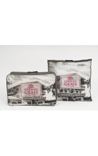 Подушка пуховая "ПРИССЕЛЬ" в жаккардовом хлопковом сатине, средняя 50x90, GERMAN GRASS