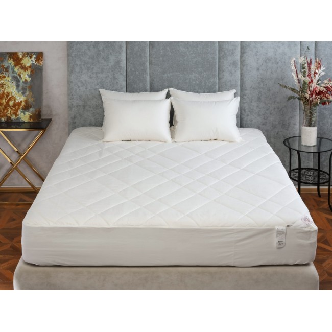 Наматрасник MATTRESS COTTONWASH GRASS легкий с юбкой 90х200х40