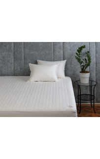 Наматрасник хлопковый "КОТТОНИ" с сетчатой юбкой 200x200x40, GERMAN GRASS