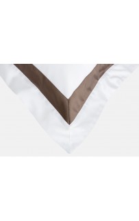 Наволочки с широкой отделкой "АЛЛЮР" альпийский молочный шоколад 70x70 (2шт), GERMAN GRASS