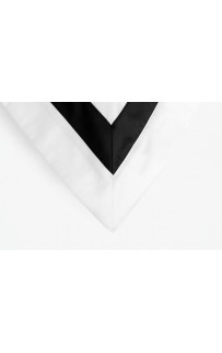 Наволочки с широкой отделкой хлопок "АЛЛЮР" альпийский черный оникс 50x70 (2шт), GERMAN GRASS