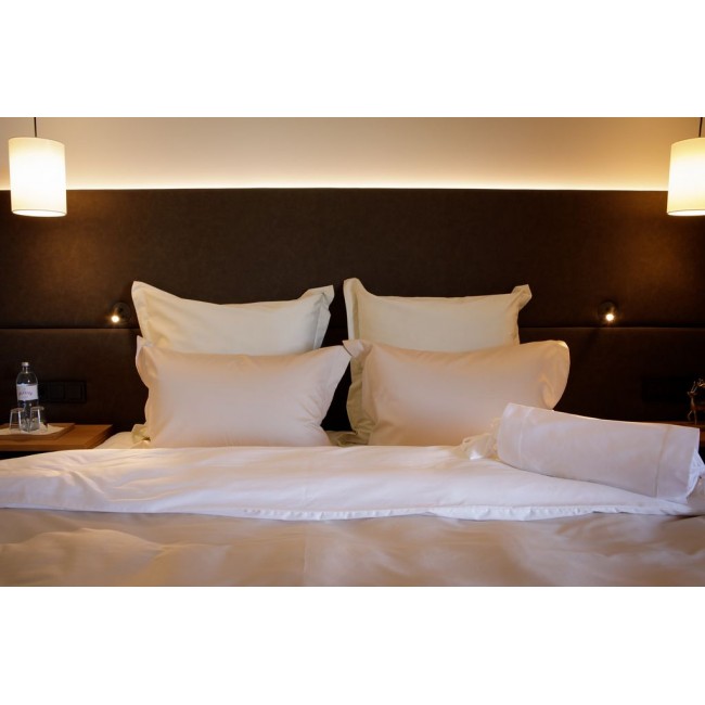 -015 Постельное белье Twist white and beige Семейный