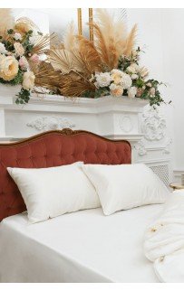 Наволочка "БЛИССЕН" цвет кремовый белый 50x70 (1шт), GERMAN GRASS Наволочка "БЛИССЕН" цвет кремовый белый 50x70 (1шт), GERMAN GRASS