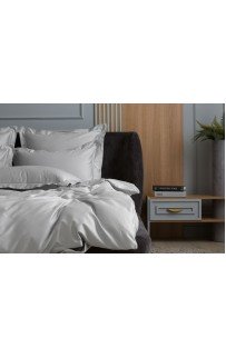 Простыня на резинке Ash grey Allure Grass 200х200х40