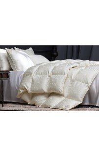 Одеяло "ЭЙДАР" с пухом арктичекой гаги в шелковом жаккарде, всесезонное 150x200, GERMAN GRASS