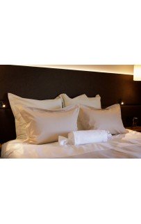 -015 Постельное белье Twist white and beige Семейный