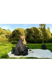 Дорожный плед - одеяло пуховый Travel Plaid Grass Black 140х200 Дорожный плед - одеяло пуховый Travel Plaid Grass Black 140х200