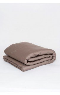 Пододеяльник тенсель "БРИЛЛИАНТ" коричневый 140x205, GERMAN GRASS