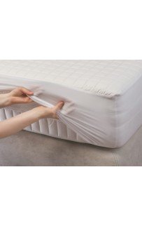 Наматрасник MATTRESS COTTON DRYSOFT GRASS непромокаемый с юбкой 90х200х40