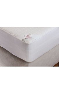 Наматрасник хлопковый "КОТТОНИ" с сетчатой юбкой 160x200x40, GERMAN GRASS