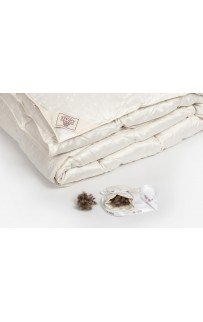 Одеяло "ЭЙДАР" с пухом арктичекой гаги в шелковом жаккарде, всесезонное 150x200, GERMAN GRASS