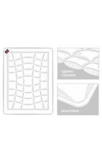 Одеяло с органическим хлопком "ОРИДЖИ" легкое 200x200, GERMAN GRASS