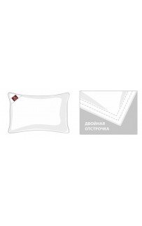 Подушка пух перо "ПРАЙМ" в 100% хлопке средняя 50x70