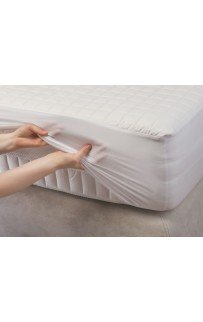 Наматрасник хлопковый "КОТТОНИ" с сетчатой юбкой 160x200x40, GERMAN GRASS