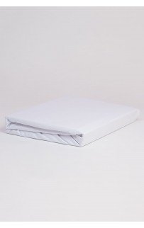 Простыня на резинке "НОБИЛИС" белый трикотаж 90x200x40, GERMAN GRASS