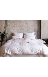 Пододеяльник "НОБИЛИС" белый с жемчужным кантом 200x220, GERMAN GRASS