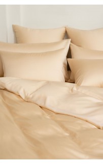 Наволочки тенсель "БРИЛЛИАНТ" бежевый 70x70 (2шт), GERMAN GRASS