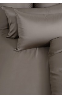 Простыня на резинке тенсель "БРИЛЛИАНТ" коричневый 160x200x40, GERMAN GRASS