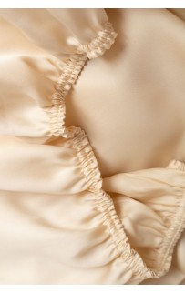 Простыня на резинке тенсель "БРИЛЛИАНТ" бежевый 180x200x40, GERMAN GRASS