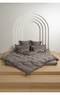 Простыня на резинке тенсель "БРИЛЛИАНТ" коричневый 160x200x40, GERMAN GRASS