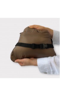 Дорожный плед-пончо пуховый бежевый 130x170, GERMAN GRASS