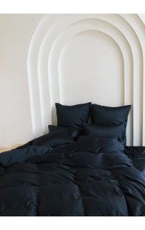 Пододеяльник тенсель "БРИЛЛИАНТ" черный 200x200, GERMAN GRASS