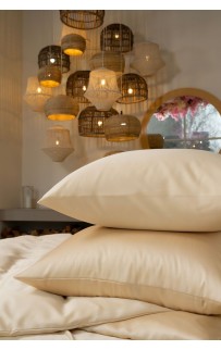 Наволочки тенсель "БРИЛЛИАНТ" бежевый 70x70 (2шт), GERMAN GRASS