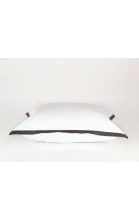 Наволочки "НОБИЛИС" белый с серой отделкой 50x70 (2шт), GERMAN GRASS